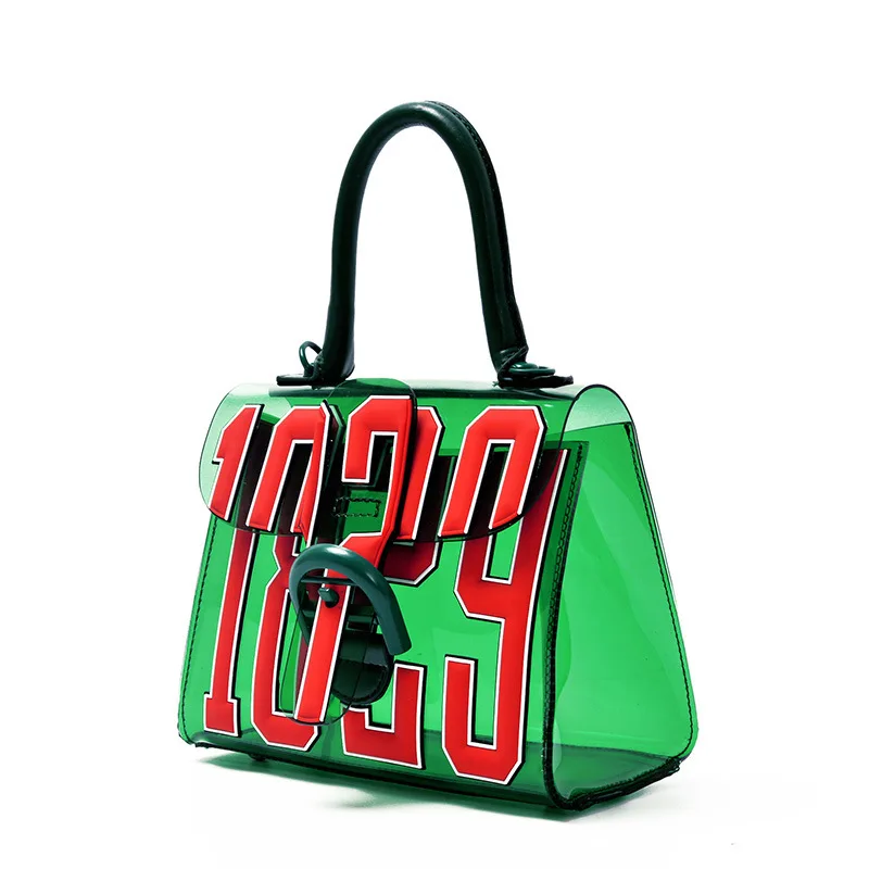 Мода 2019 женская прозрачная сумка Дизайн Роскошный прозрачный полиуретановый