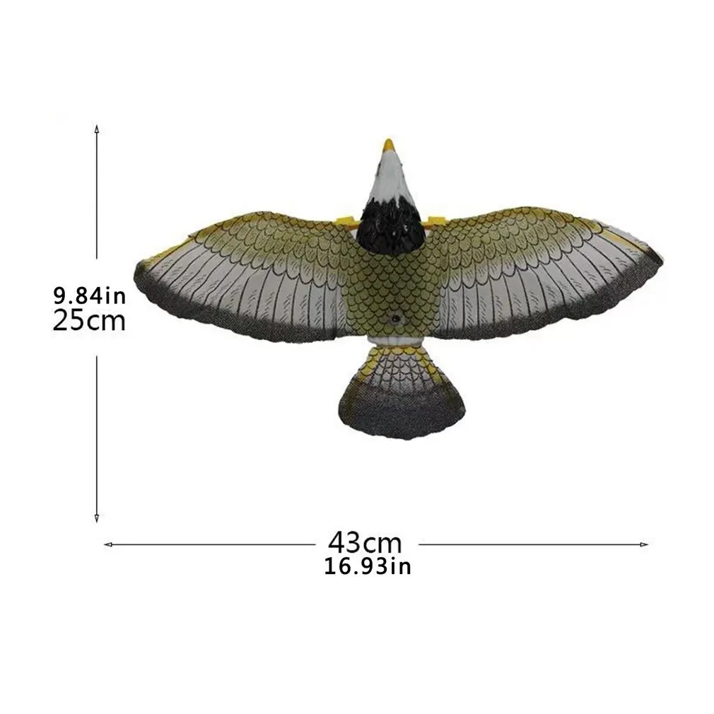 

Luminous Bird Repellent Hanging Electric Eagle With Music Flying Bird Scarer Portable Flying Owl Bird Garden Decoration