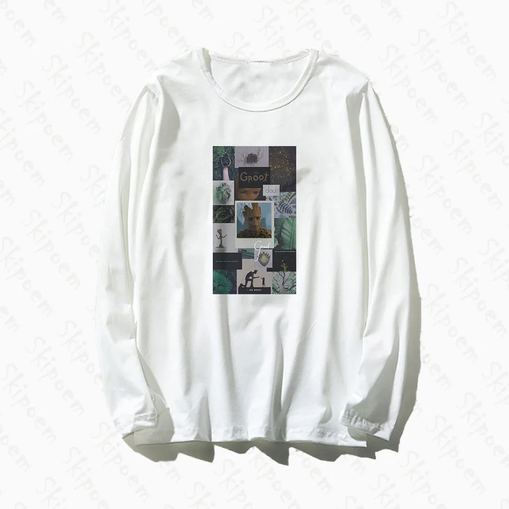 Грут арт фото футболка женская панк Эстетическая Харадзюку корейский стиль