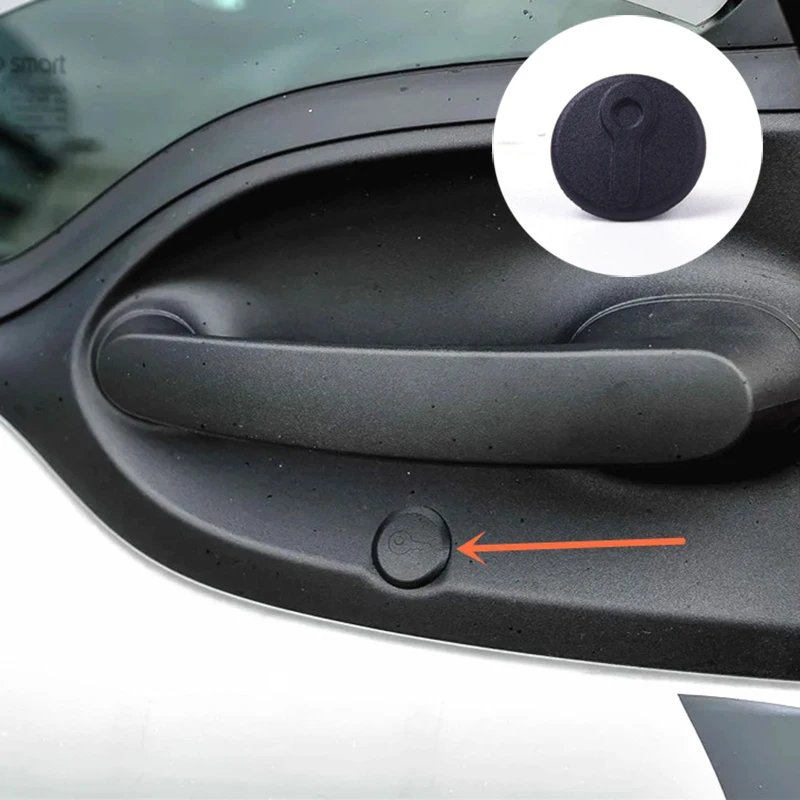 

1pcs Car Styling Accessories For Smart 451 453 fortwo forfour Car Keyhole Cover Left Door Handle Lid Covers Original Product