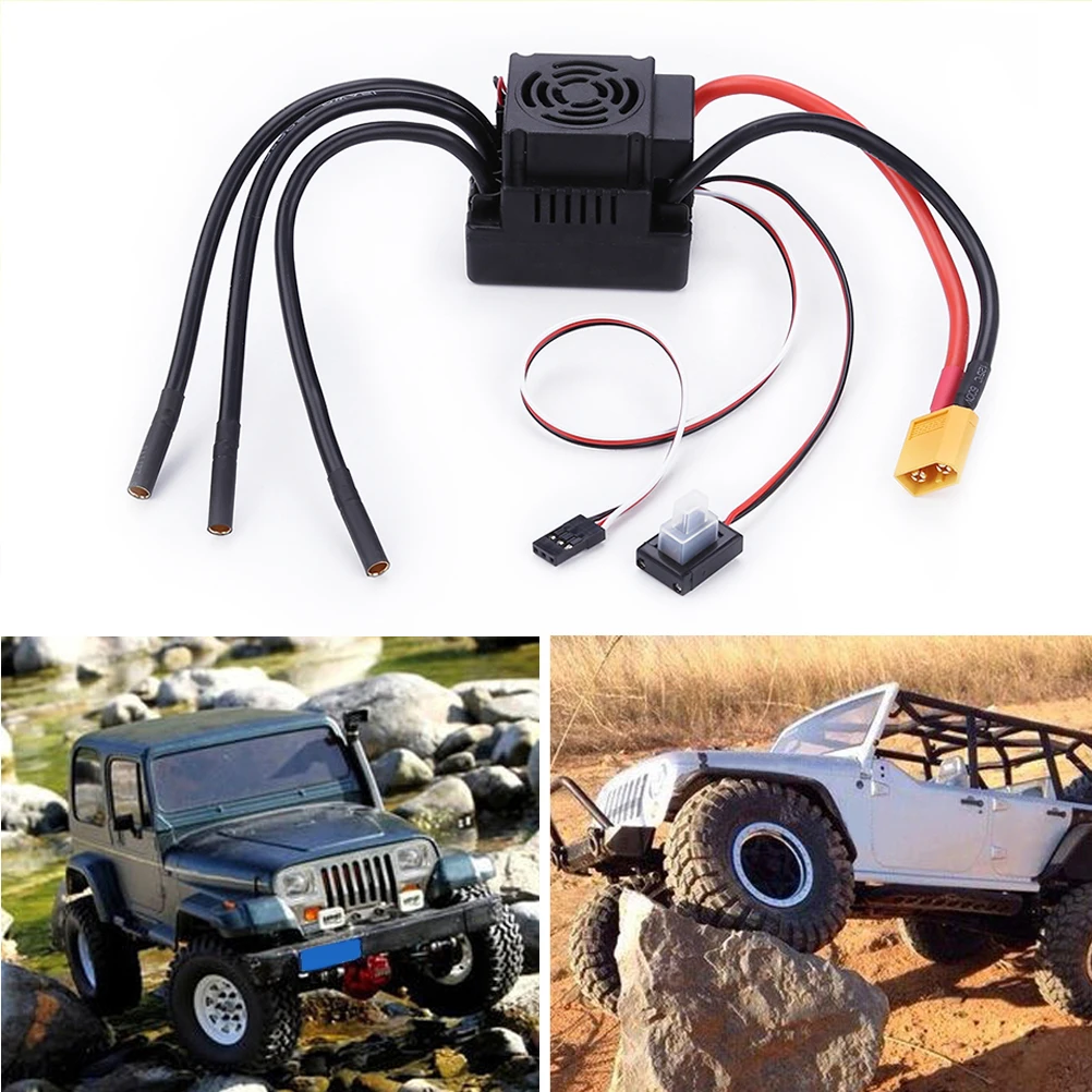 80A прочный ESC бесщеточный Электрический регулятор скорости для RC 1:8 Автомобиль