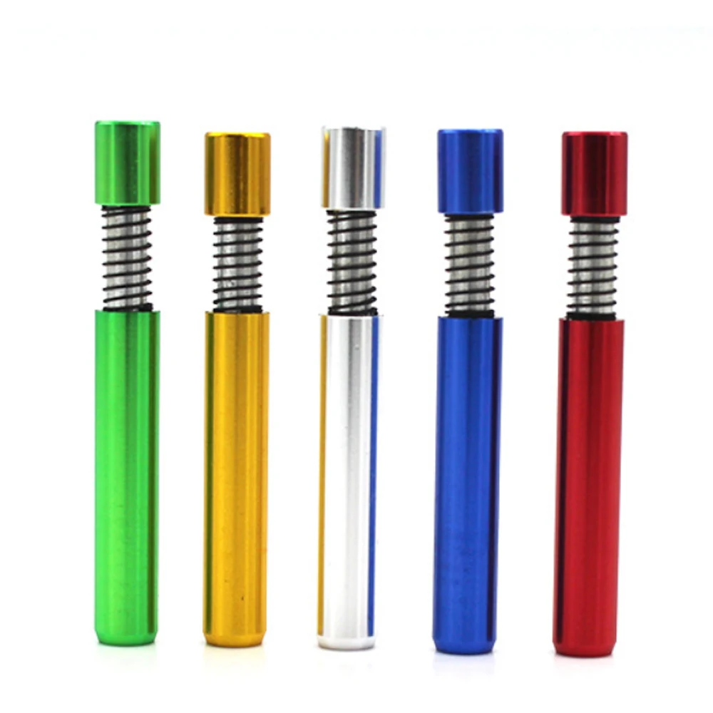 100 шт. металлическая трубка для курения с пружинной головкой длиной 82 мм|Трубки и
