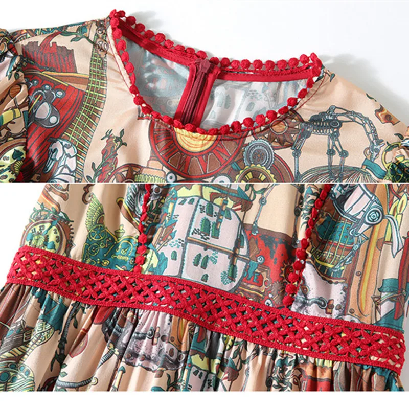 В винтажном стиле с цветочным принтом рисунком из кусков кружева выдалбливают