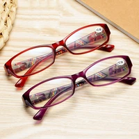 anti blue light reading glasses women rectangle spring hinge presbyopic ladies trendy fashion eyeglasses 1 0 4 0 uv400 light