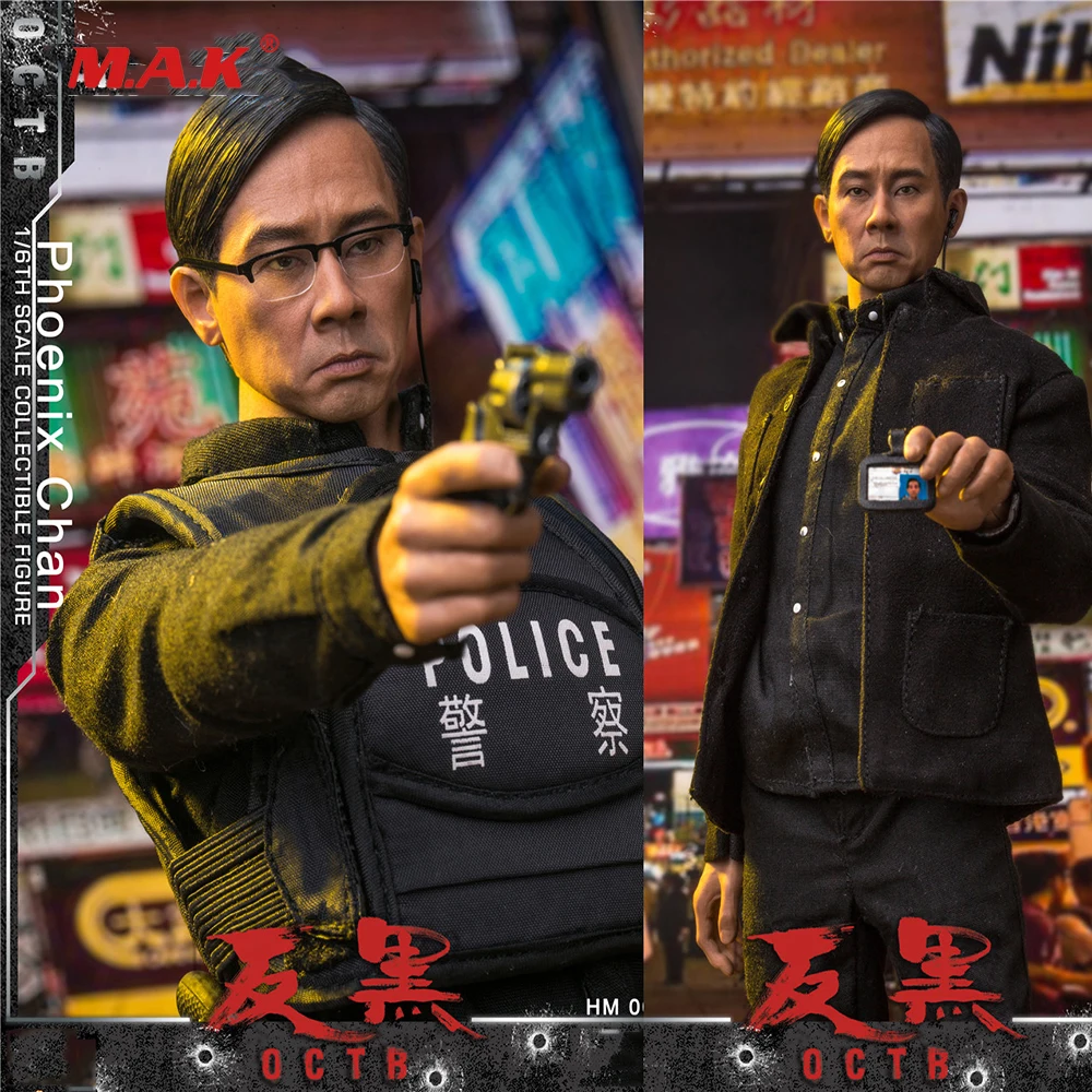 

1/6 Full Set Action Figure Jordan chan Phoenix Chan Hong Kong Opera Anti-Black OCTB Model Toys for Fans Gift