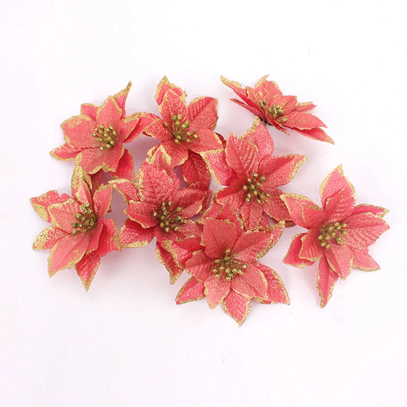 Рождественские украшения из 8 предметов с Сантой искусственные цветы для дома