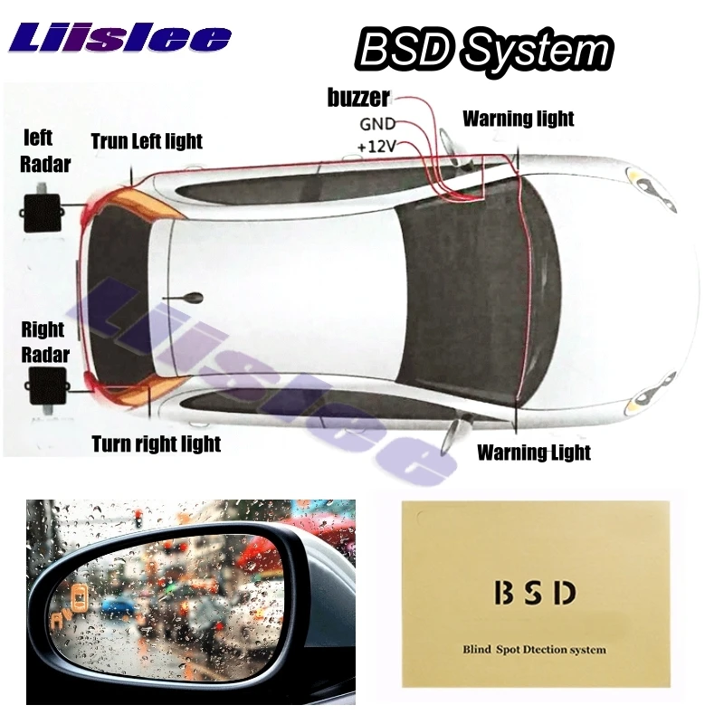 

Car BSD BSA BSM Blind Spot Detection Driving Warning Safety Radar Alert Mirror For Volkswagen VW Tiguan L 5N 2016 2017 2019 2020