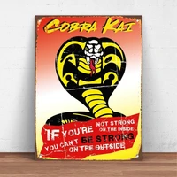 cobra kai karate kid tv series shows vintage retro metal tin sign metal sign wall decor fashion art decor poster h438