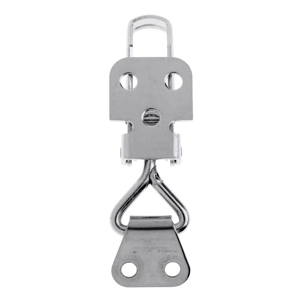 

Stainless Steel Hasp Clasp Latches, Marine Boat Anti-Rattle Cabinet Door Latch Lock Heavy Duty, 75 x 28mm/ 2.95 x 1.1 inch