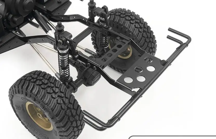 Металлический передний бампер/педаль для масштаба 1/10 RC Rock Cralwler AE Element Enduro Sendero BONE
