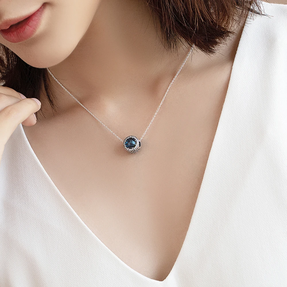 

High quality s925 ocean heart necklace set clavicle chain gift ZT0139