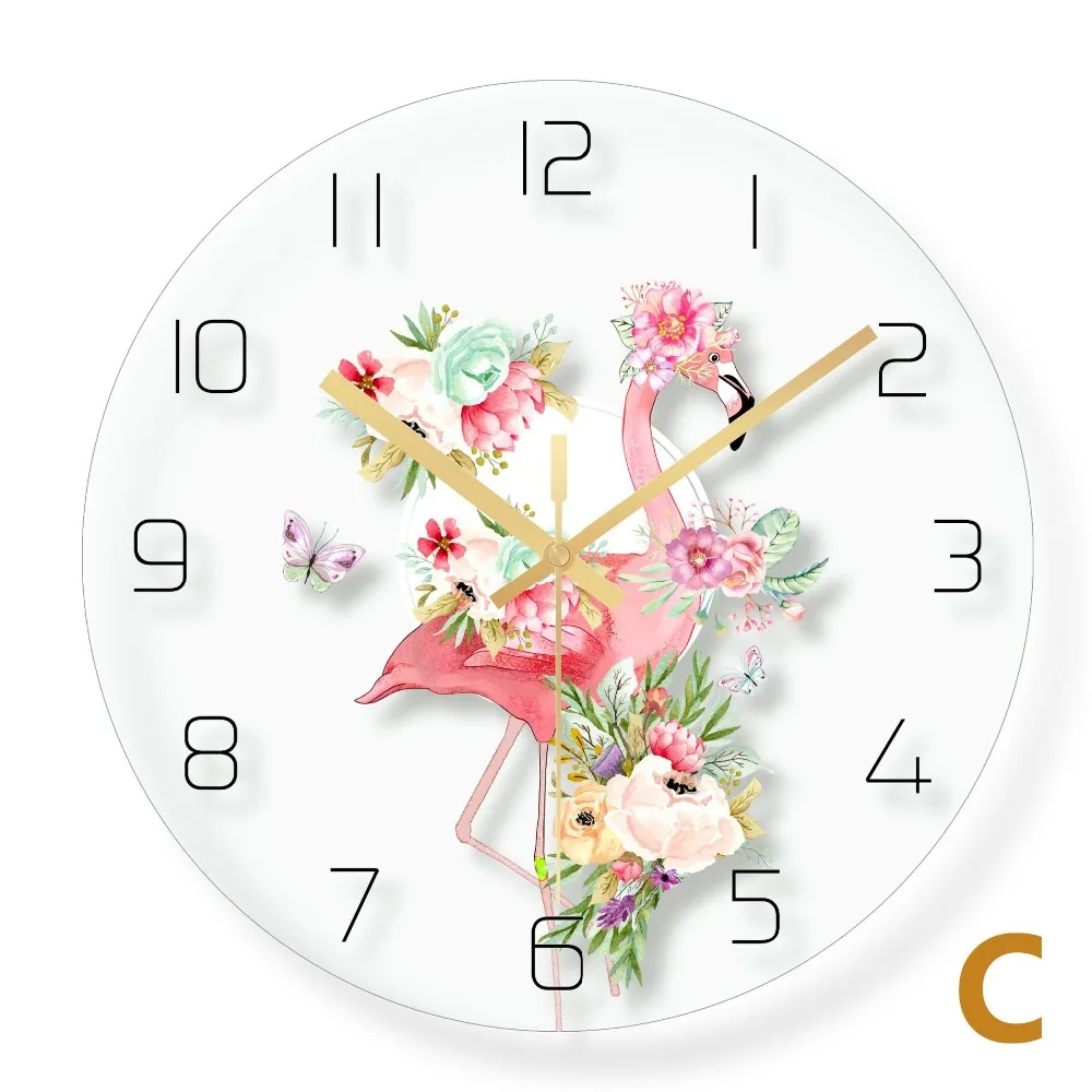 Wall Clock Nordic Household Mute Living Room Bedroom Minimalist Modern Decorative Wall Watch 14 Inch Quartz Round Clocks