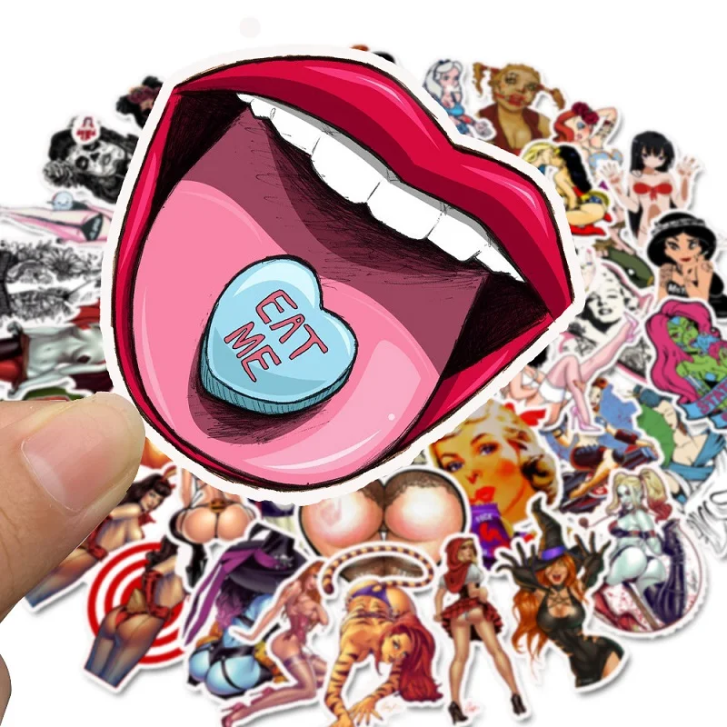 100 шт. взрывозащищенные наклейки персональные сексуальные девушки граффити на