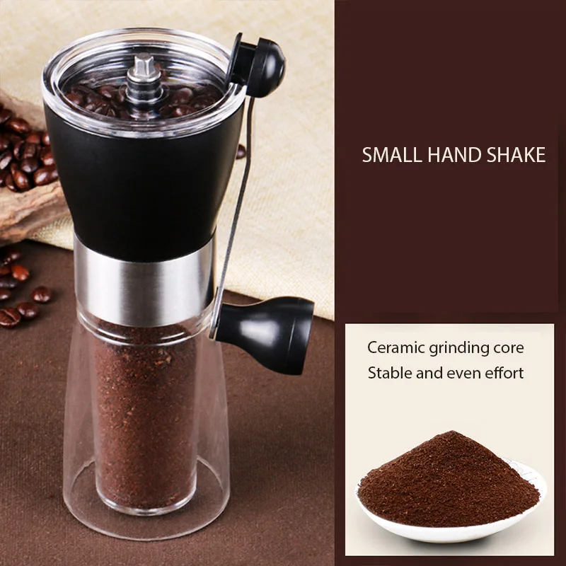 Hand Grinder Coffee Machine Modern Stainless Manual Kitchen Grinding Pepper Nuts Pills Spice | Дом и сад