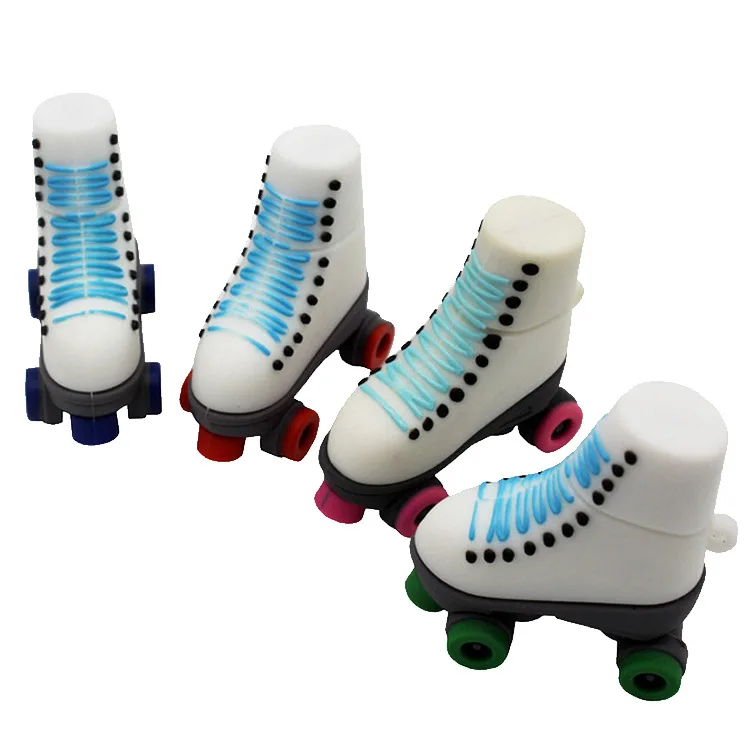 

Cheap cute cartoon ice skates style usb Flash Drive 8gb/32gb/64gb/128gb pen drive flash stick memoria usb3.0 gift custom logo