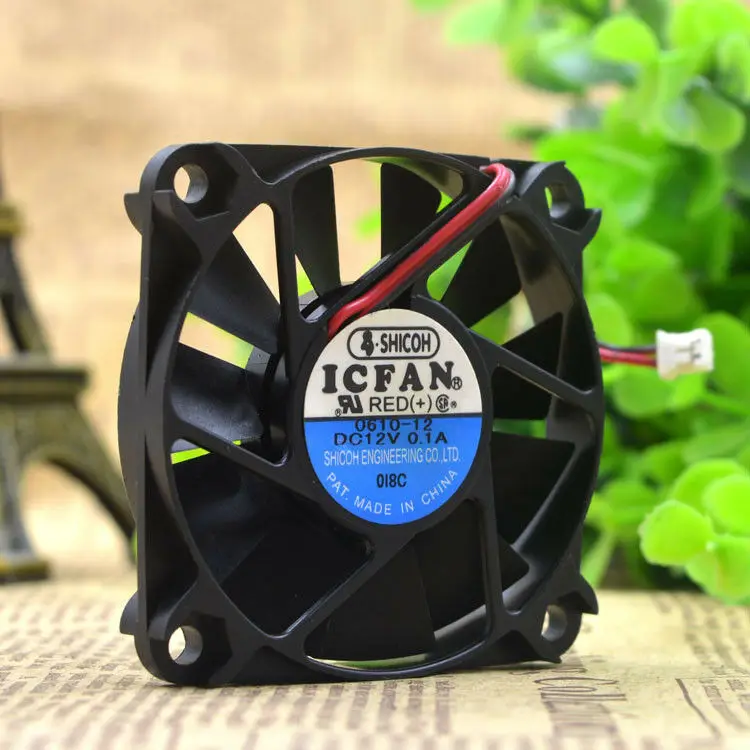 SHICOH ICFAN 0610 12 DC12V 0.1A 6010 6 см вентилятор охлаждения Бесплатная