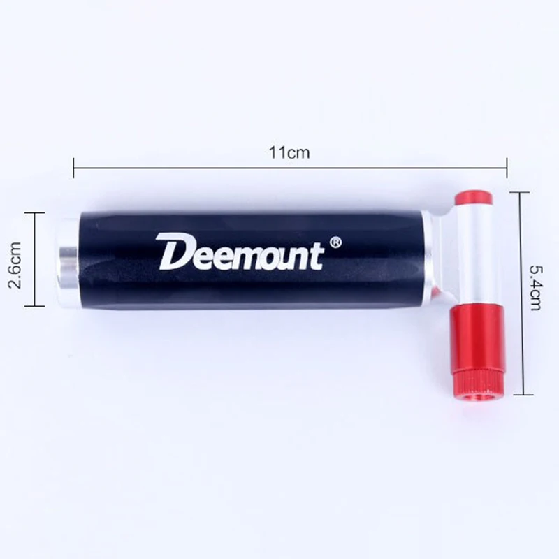 

Deemount Top Quality Bicycle CO2 Cartridge Air Pump Mini Portable Ball Cycling Mountain Bike Tire Pump Inflator Dual Head