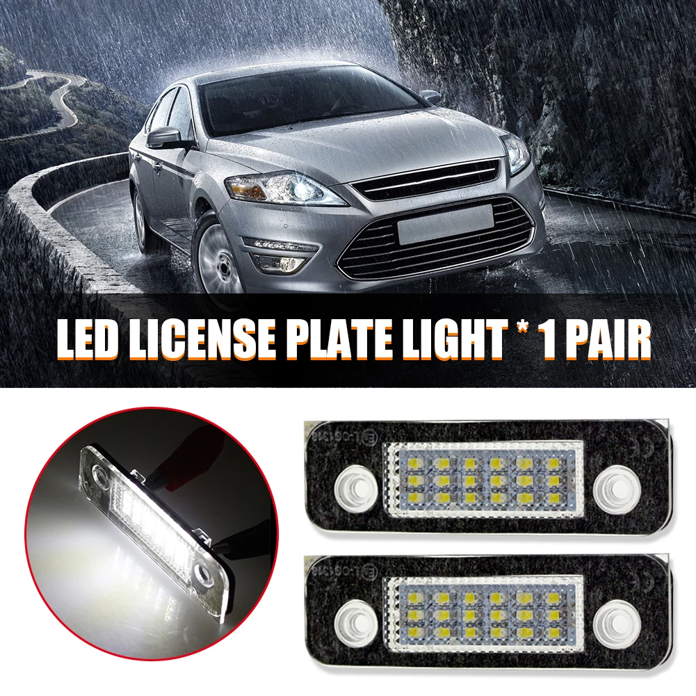 1 пара светодиодных номерных знаков отличное мастерство долговечность для Ford Mondeo