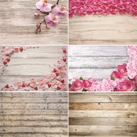 vinyl custom photography backdrops prop flower and wood planks christmas day photography background dr20220 03