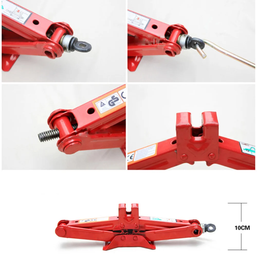 

Heavy Duty Steel Scissor Jack 2 Ton Car Auto Changing Tires Tools (Red)