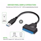 Кабель-адаптер для жестких дисков с USB 3,0 на 2,5 дюйма SATA IIIUASP -SATA на USB3.0