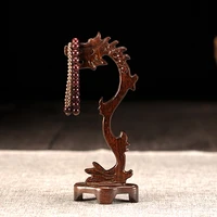necklace earrings bracelet ring mahogany wood wire carving display stand props jewelry display earring holder