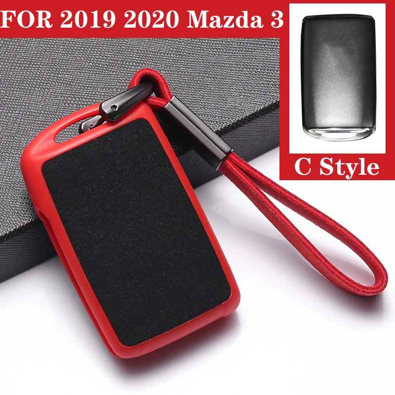 Pcmos Чехол для автомобильного смарт ключа крышка Fob 2019 2020 Mazda 3 седан хэтчбек