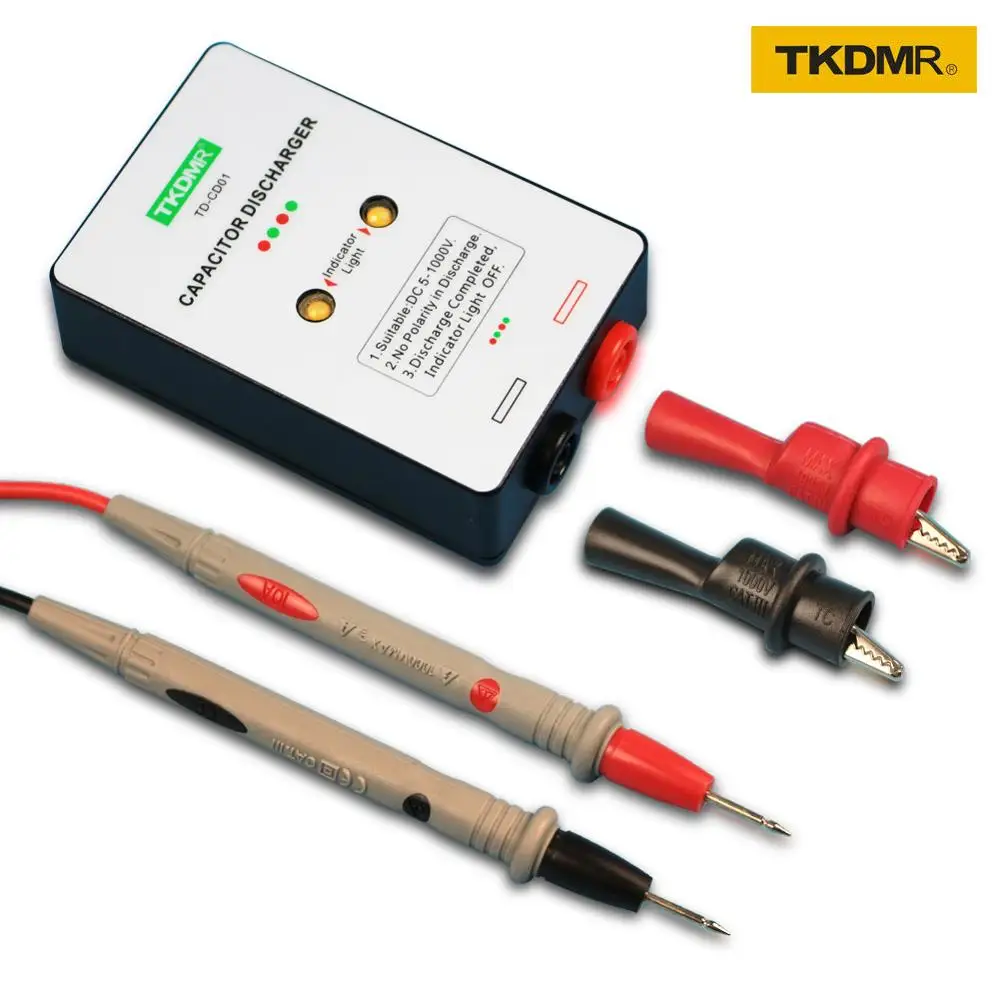 TKDMR горячая Распродажа DC 5 1000 В сверкающий конденсатор ручка разряжения +