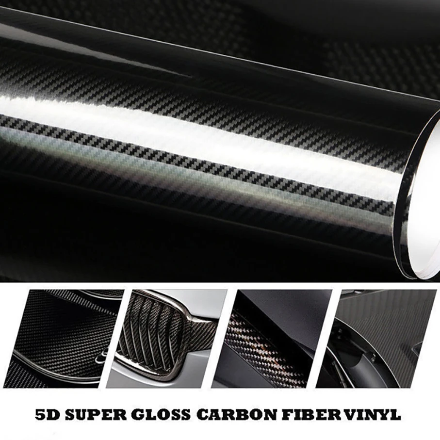 

2D 3D 4D 5D 6D Carbon Fiber Vinyl Wrap Film Car Wrapping Foil Black vinyl Console Computer Laptop Skin Phone Cover Motorcycle
