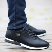mens pu leather business casual shoes for male outdoor breathable sneakers mans party fashion loafers moccasins for men shoes
