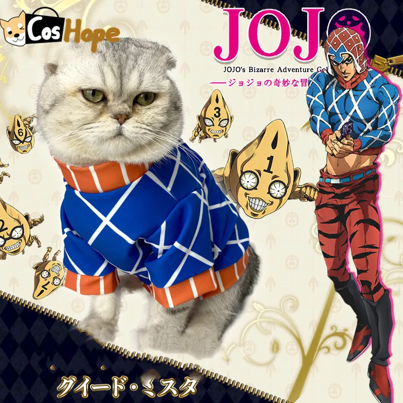Guido Mista Cosplay Jojo Bizarre Adventure Cosplay Pets Costumes for Cats and Dogs