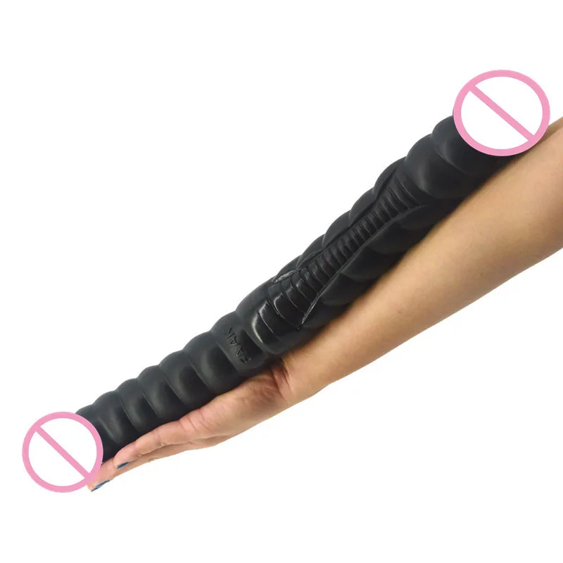 16 5 дюйма двойной винт Анальная пробка реалистичный пенис член влагалище анус