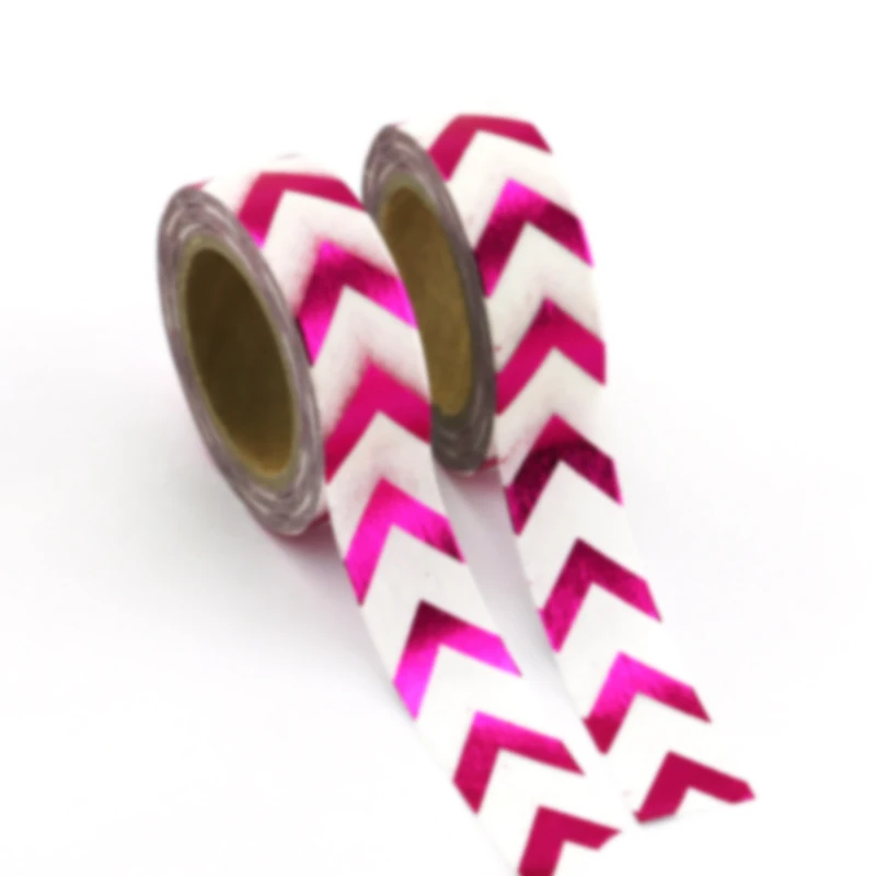 

10pcs/lot 15mm*10m Foil Purple Arrow paper tape Decorative Scrapbooking sticky Washi masking Japanese gold tape masking tape