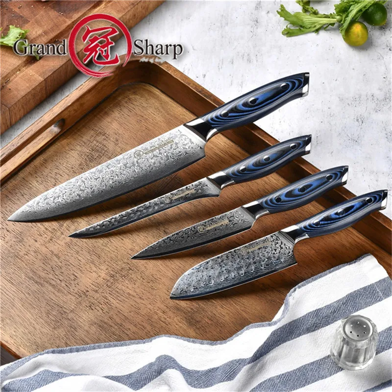 4 шт. встроенный кухонный нож Santoku|Наборы ножей| |
