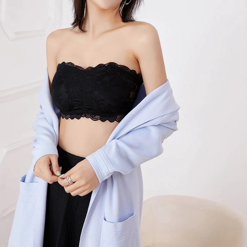

Sexy Model Without Laces With Bra Bra Foam Model Tube Top Material Lace