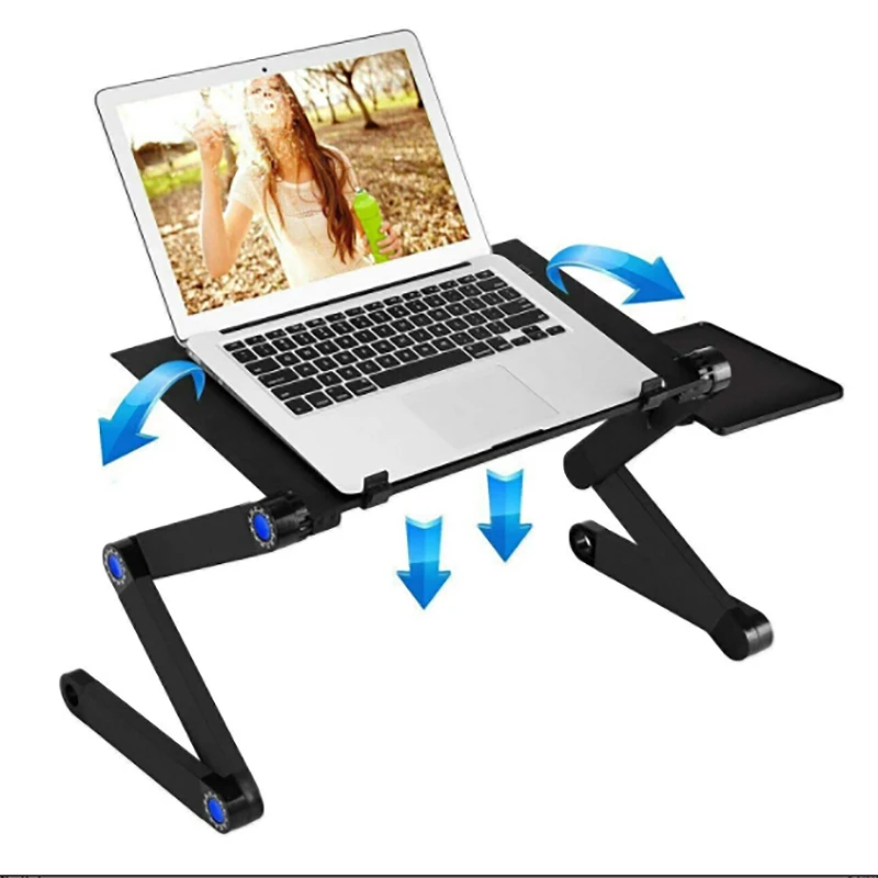 Ноутбук компьютерный стол портативный многофункциональный складной двойной