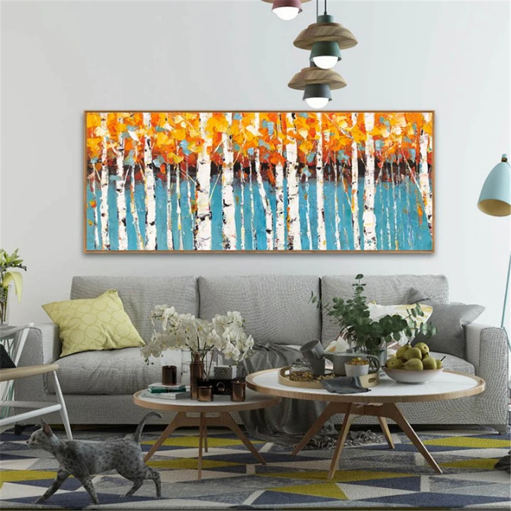 

The woods Painting hand-painted Oil Paintings on Canvas 100% Handmade Canvas Art Modern Art for Home Wall Decor