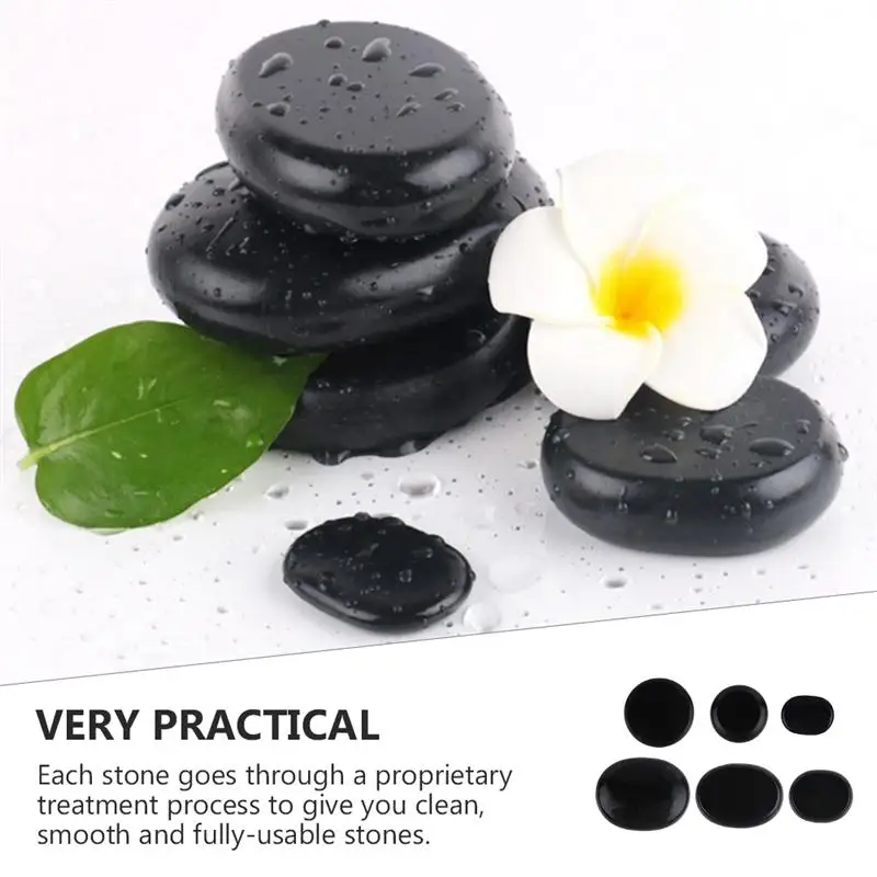 

6pcs Massage Stones Spa Hot Stone Relaxing Massage Stone Healing Pain Relief Spa Essential Stone Massaging Stone For Salon