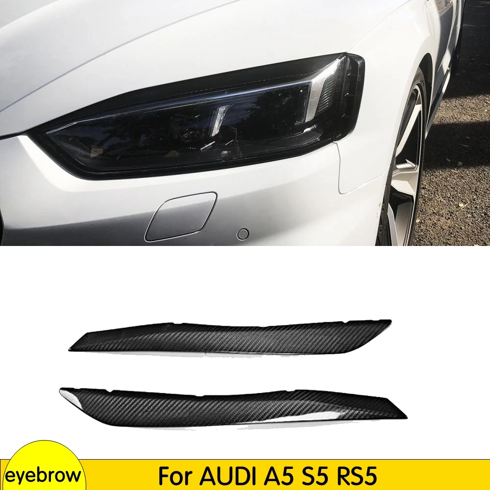 Налобный фонарь из углеродного волокна для AUDI A5 S5 Sportback RS5 2017 2018 Налобные фонари