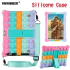 Силиконовый чехол Pop Push It Bubble для Teclast M30, 10,1 дюйма, безопасный Ударопрочный силиконовый чехол для детей M30pro, резиновый чехол с пузырями