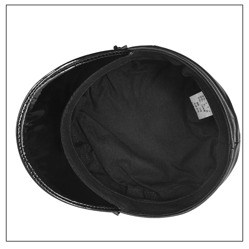 Женская модная Кожаная Шапка 2020 французская шапка из натуральной кожи женская