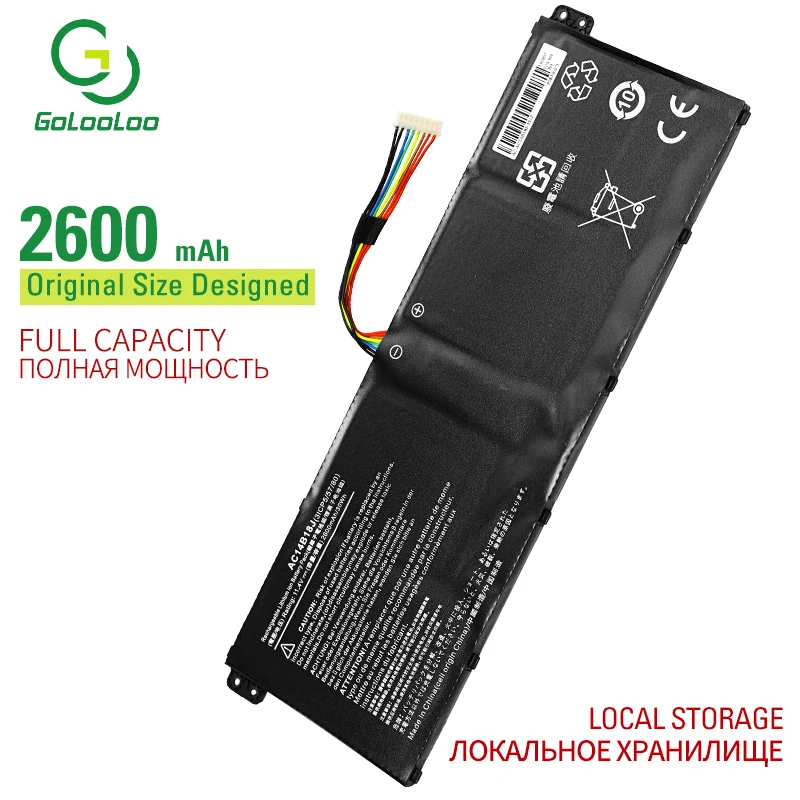 Golooloo 11,4 v 2600mAh Аккумулятор для ноутбука Para acer Aspire ES1-111 ES1-111M ES1-311 ES1-431-C9Y6 para Aspire V5-122 ES1-512