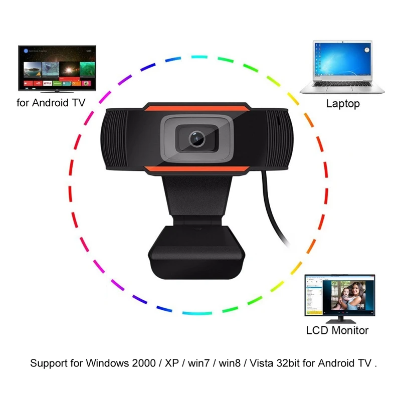 

720P HD Webcam PC Digital USB Camera HD Video Recording with Microphone Camera