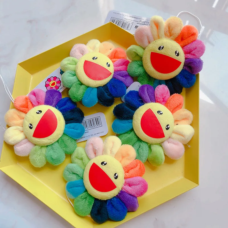 Цветок Такаши Мураками Кики Kaikai брошь Радуга булавка ремень со значком плюшевый милый Рождественский подарок игрушки для детей мальчиков и девочек