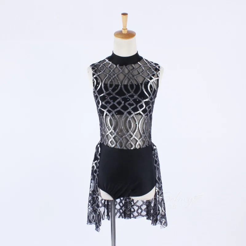 

H2689 Children Latin Dance Dress Modern Dancing Wear Girls Performance Show Competition Costumes Student Professional Dancewear