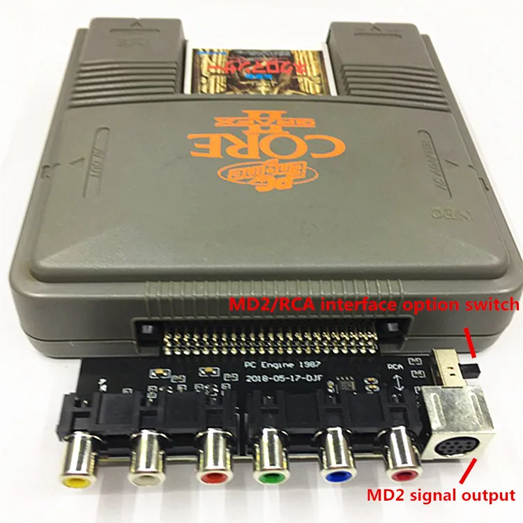 Black Gold Edition PCE PC engine TURBO 600 в 1 и RGBS карта видео усилитель сигнал выход аудио |