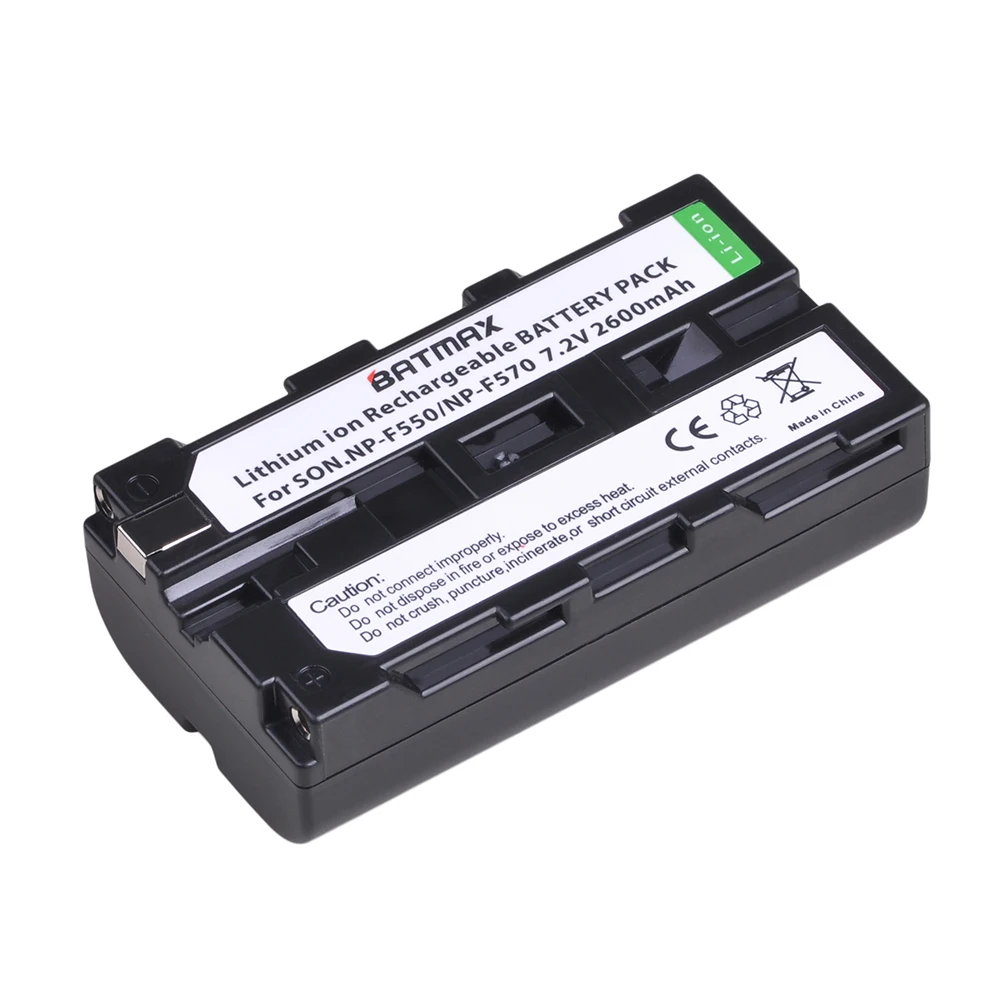 1Pc 1 шт. NP-F550 NP F550 NPF550 Перезаряжаемые литий-ионная аккумуляторная батарея(2600 мАч) для sony NP-F330 NP-F530 NP-F570 NP-F730 NP-F750 Hi-8 - Цвет: 1Pc