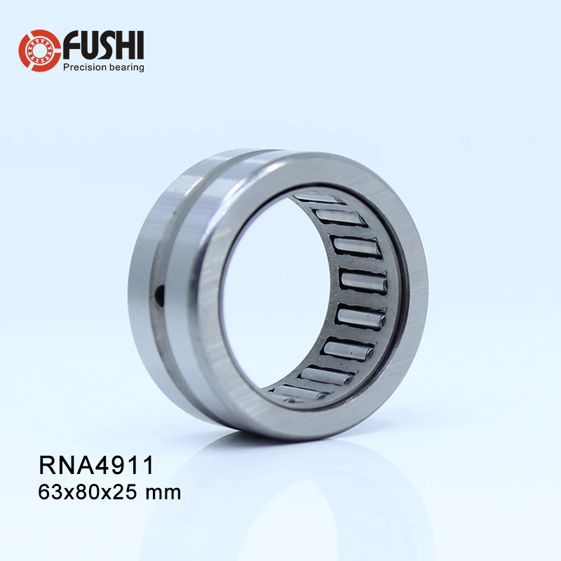 RNA4911 Bearing 63*80*25 mm ( 1 PC ) Solid Collar Needle Roller Bearings Without Inner Ring 4624911 4644911/A | Обустройство дома