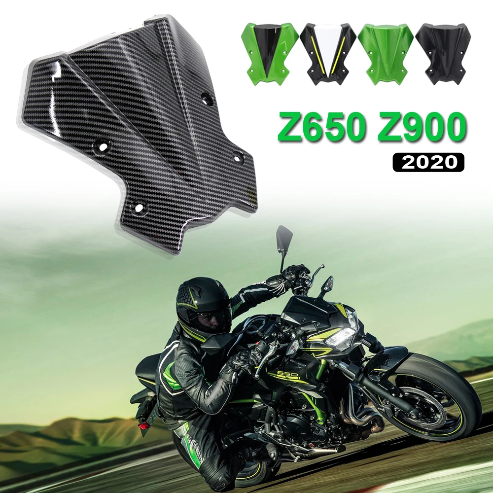 

Carbon Fiber New Motorcycle Windshield Windscreen Air Wind Deflector For KAWASAKI Z650 Z900 Z 900 Z 650 2020
