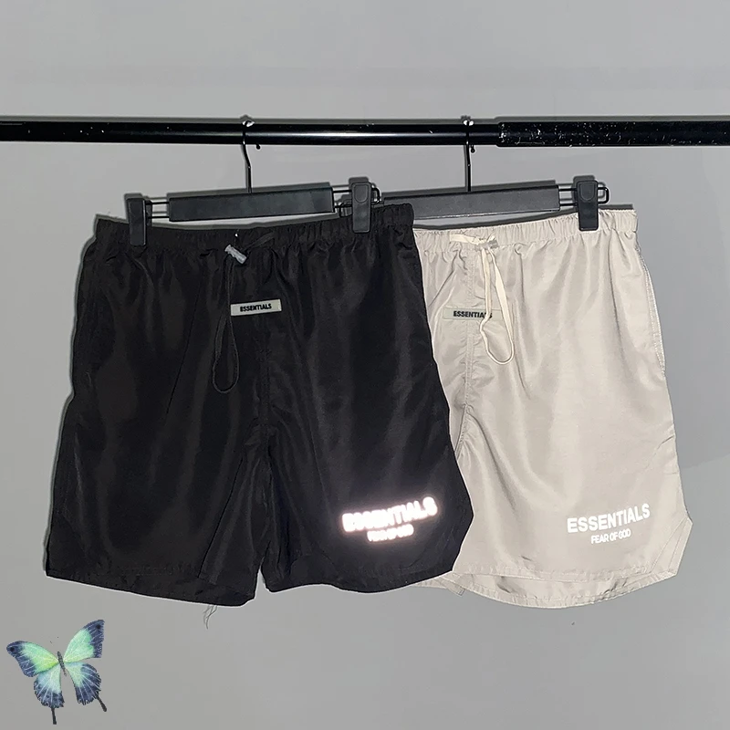 

Justin Bieber Essentials 3M Reflective Nylon Shorts Essentials Fashion Casual Sweatpants Men Women High Quality Shorts